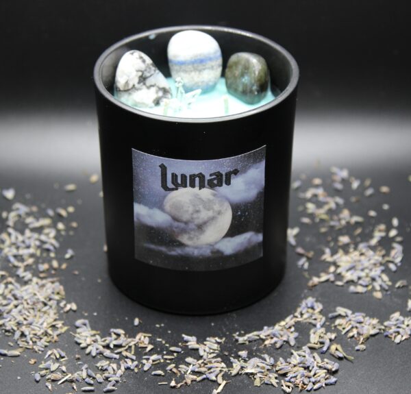 lunar moon candle crystal