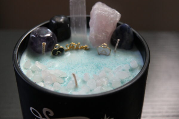 libra, zodiac, candles, crystals