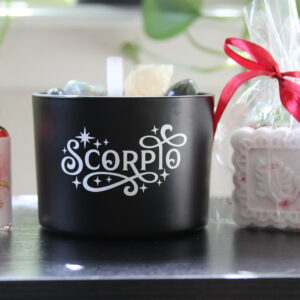 scorpio, zodiac, candles, crystals, oils
